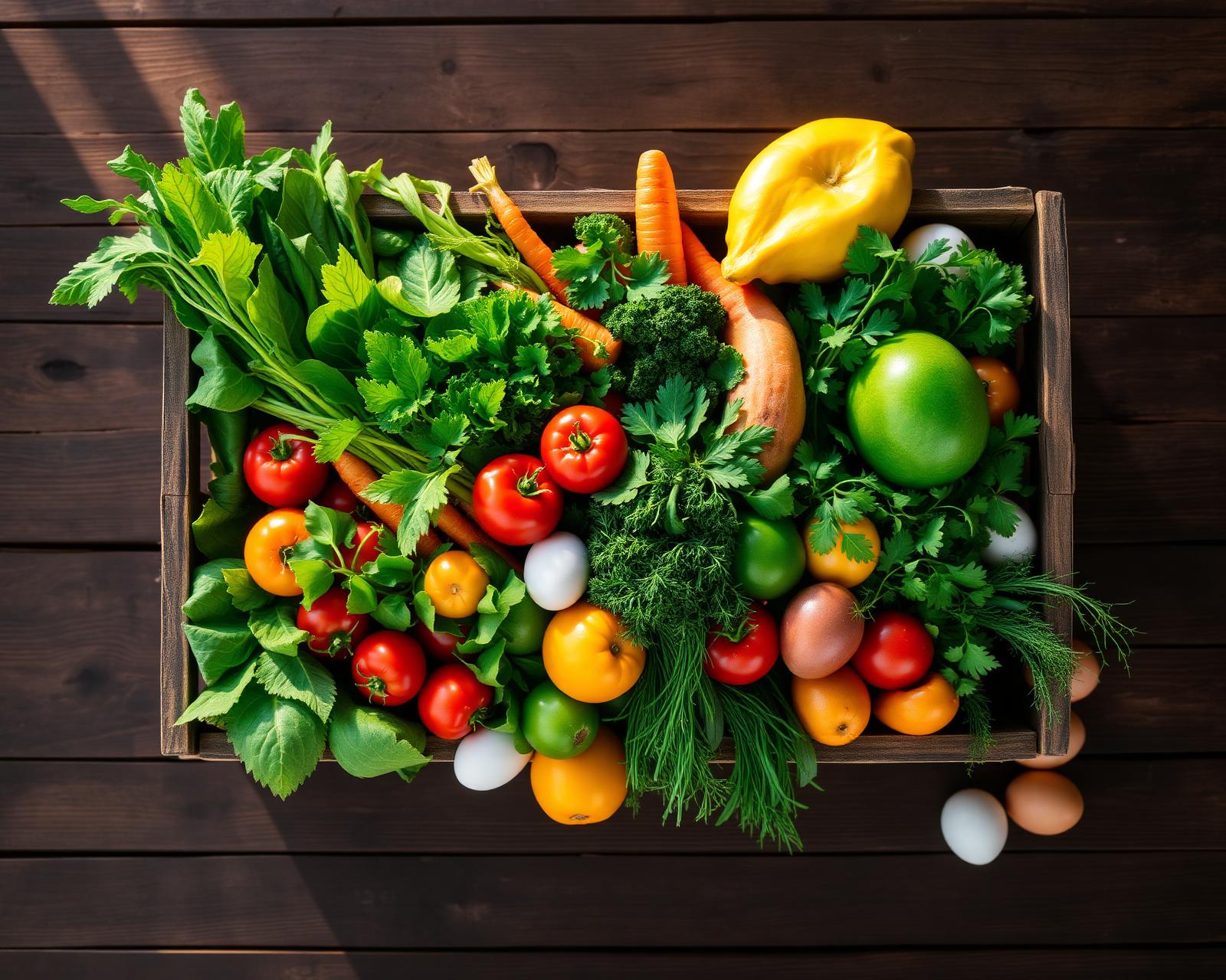 Fresh vegetables, fruits and herbs from Hua Hin farms